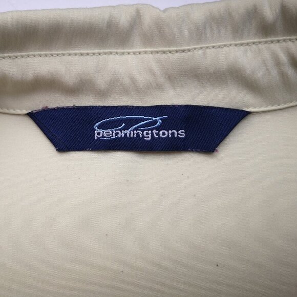 Penningtons Ladies Size 22 Mint Green V-neck Long Sleeve Button Front Blouse - Picture 3 of 10